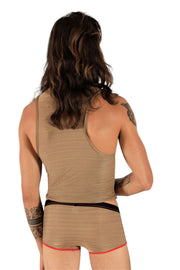 Kit Gregg Homme LUX Tank Top and Boxer Soft Gold 102222-05 - SexyMenUnderwear.com