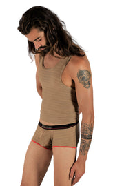 Kit Gregg Homme LUX Tank Top and Boxer Soft Gold 102222-05 - SexyMenUnderwear.com