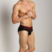 Large Briefs Gregg Homme Seducer Double Ply Brief Black & Red 110703 163 - SexyMenUnderwear.com