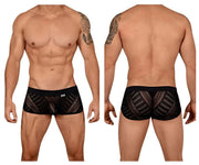 Large CandyMan Lace Mini Trunks Black 99444 7 - SexyMenUnderwear.com