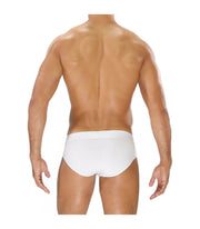 LARGE Casual White Briefs ''TOF PARIS" Alpha Slip Classic Cotton Jersey 30 - SexyMenUnderwear.com