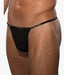 Large DOREANSE Strings Polyamide Black Thong 1390 20 - SexyMenUnderwear.com