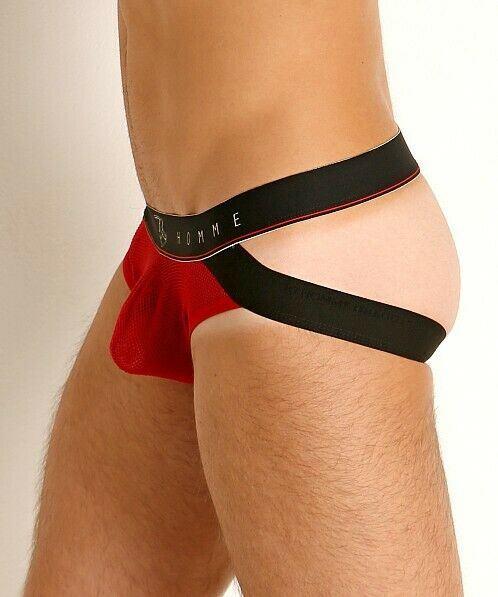 LARGE Gregg Homme 2XPOSED Jockstrap Red 180134 LARGE 1 - SexyMenUnderwear.com