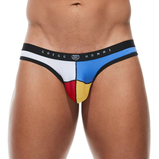 LARGE Gregg Homme Thong Colors Low-Rise Black 180504 70 - SexyMenUnderwear.com