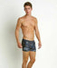 LARGE Modus Vivendi Swimwear Camo Swim-Short Swimsuit Blue S1723 38 - SexyMenUnderwear.com