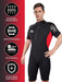 LARGE Owntop 3mm Wetsuit Stretchy Neoprene Diving Suit One Piece Red MX5 - SexyMenUnderwear.com