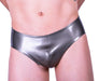 Large POLYMORPHE Latex Brief Rubber Underwear Pewter UN-015A 10 - SexyMenUnderwear.com