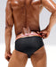 Large RUFSKIN DUO Swim-Brief Sunga Calkini Perforated Stretch Nylon Black 10 - SexyMenUnderwear.com