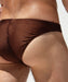 LARGE RUFSKIN Swimwear BIG D Stretch Nylon Shiny Brown Swim-Brief Pouch 48 - SexyMenUnderwear.com