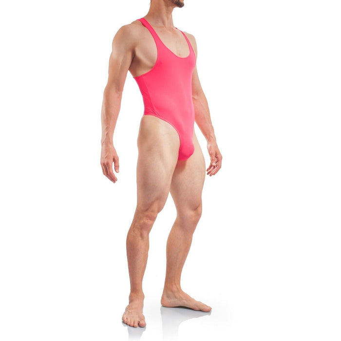 LARGE WOJOER Stringbody Swim Thongs Bodysuit Light Red Swimwear 320S5 4
