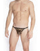 L'Homme Invisible G-String Striptease Leopard Velvet Thong Detachable MY83-VEL 1 - SexyMenUnderwear.com