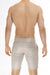 L'Homme Invisible Short Narcis Fitlad Shiny Bermuda Shorts Lurex Beige RWSHO 4 - SexyMenUnderwear.com