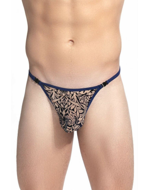 L'Homme Invisible String COLBY Striptease Thong Marine MY83 7 - SexyMenUnderwear.com