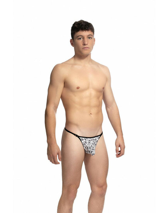 L'Homme Invisible String Cyntinet Striptease Thong Satin UW08 7 - SexyMenUnderwear.com
