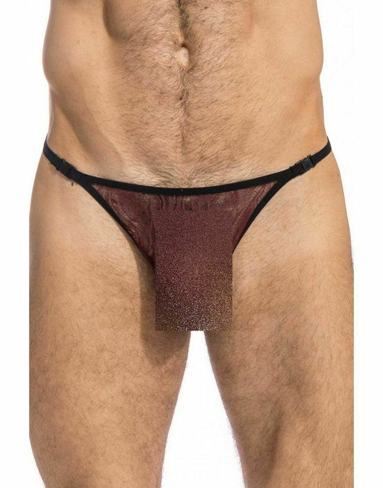 L'Homme Invisible String ENZO Striptease Transparent Thong Cherry MY83 7 - SexyMenUnderwear.com