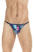 L'Homme Invisible String Striptease Detachable Snap Thong Angelo MY11X-Floral 2 - SexyMenUnderwear.com