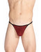 L'Homme Invisible String Striptease Italian Lace Thong Delos Red MY11X 2 - SexyMenUnderwear.com