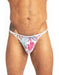 L'Homme Invisible String Technicolor Dreams Striptease Thong Fushia UW21X-TEC 9 - SexyMenUnderwear.com