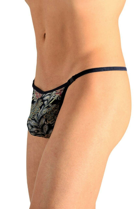 L'Homme Invisible Thong Erwan Snaps String Transparent Striptease Mid Blu UW08 3 - SexyMenUnderwear.com