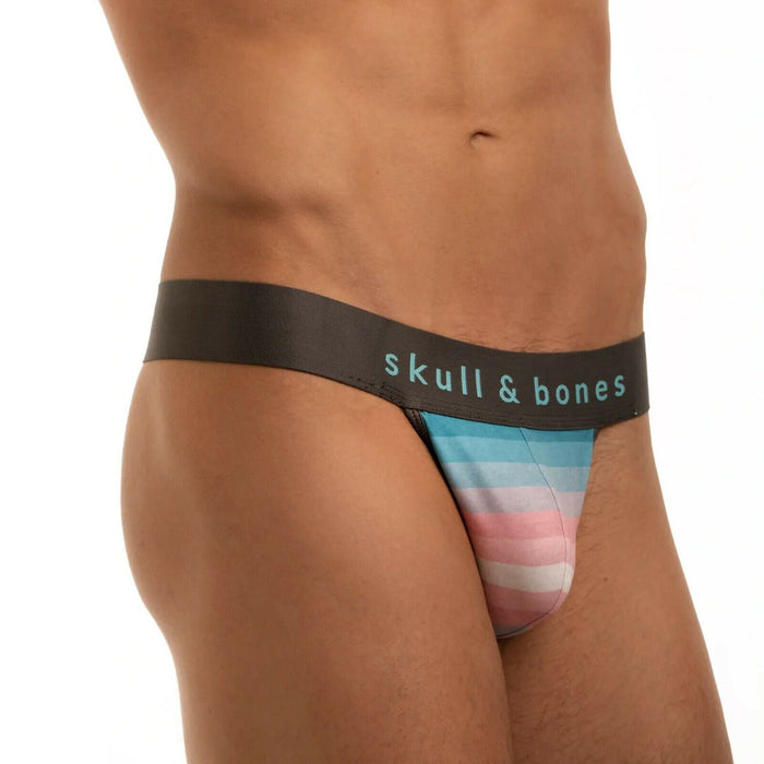 Limited Thong SKULL & BONES Trans Pride Stripe Heather TIE DYE Thong 24