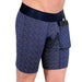 Long Boxer MAO Sports Boxer With Cell Pocket Phone Navy 1111.39 2 - SexyMenUnderwear.com