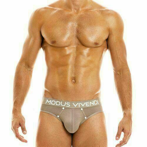 Low-Cut Briefs Modus Vivendi Jeans Briefs Slip Sand 05013 37 - SexyMenUnderwear.com