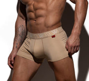 LVW AMSTERDAM Boxer Trunk Lycra Jersey Sand 19B - SexyMenUnderwear.com