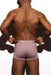 LVW AMSTERDAM Boxer Trunk Smooth Lycra Jersey ECO Salmon 19B - SexyMenUnderwear.com