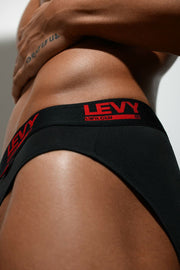 LVW AMSTERDAM LEVY Brief Soft Stretchy Microfiber Red/Black 19 - SexyMenUnderwear.com