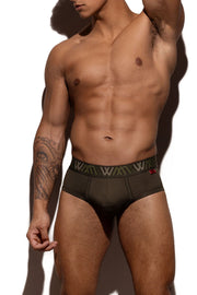 LVW AMSTERDAM Luxury Briefs Lycra ECO Brief Army Green 13 - SexyMenUnderwear.com