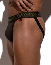 LVW AMSTERDAM Luxury Jockstraps Smooth Jersey Lycra Jock Army Green 14 - SexyMenUnderwear.com
