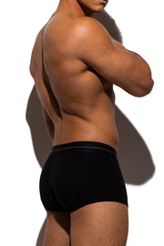 LVW Gold AMSTERDAM Boxer Trunk Soft Italian Eco-Friendly Cotton Black 17 - SexyMenUnderwear.com