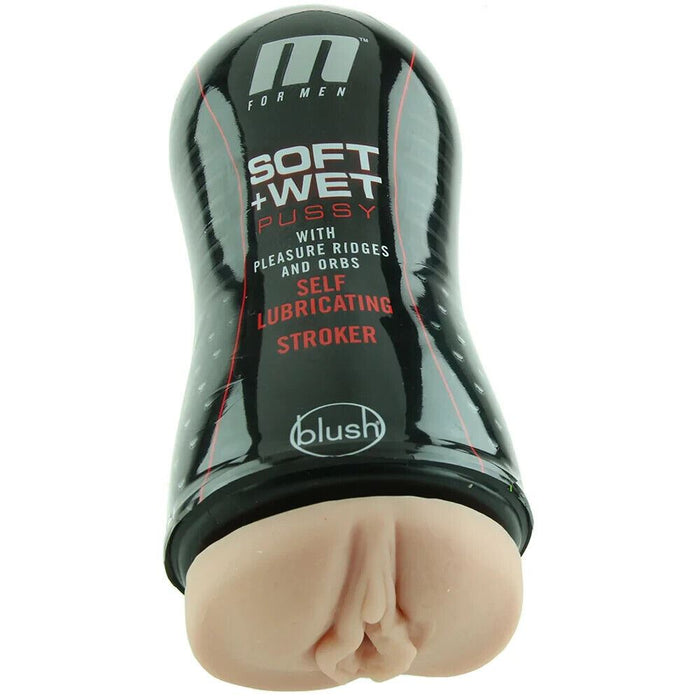 M For Men Soft + Wet Pussy Masturbator Pleasure Ridges Orbs Red 6 - SexyMenUnderwear.com