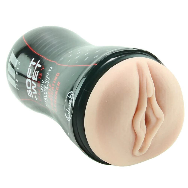M For Men Soft + Wet Pussy Masturbator Pleasure Ridges Orbs Red 6 - SexyMenUnderwear.com