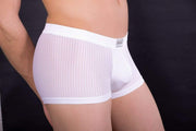 M-HOM Boxer Temptation Delight White MEDIUM 1 - SexyMenUnderwear.com