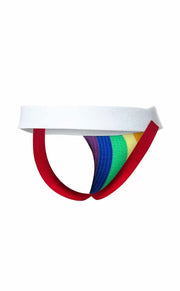 Malebasics Jockstrap MOB Gay Pride Colours Premium Lycra Jock MBL109 - SexyMenUnderwear.com