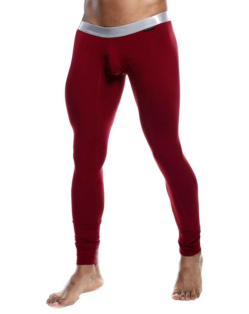 Malebasics Legging Classic Pima Long Johns Red Wine MB105 2 - SexyMenUnderwear.com