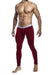 Malebasics Legging Classic Pima Long Johns Red Wine MB105 2 - SexyMenUnderwear.com