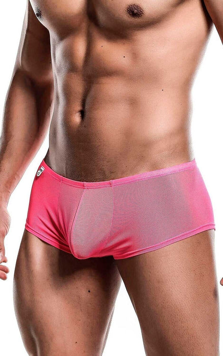 MALEBASICS MOB Boxer Hip Brief Sexy Erotic Underwear Sheer Hot Pink MBL04 3 - SexyMenUnderwear.com