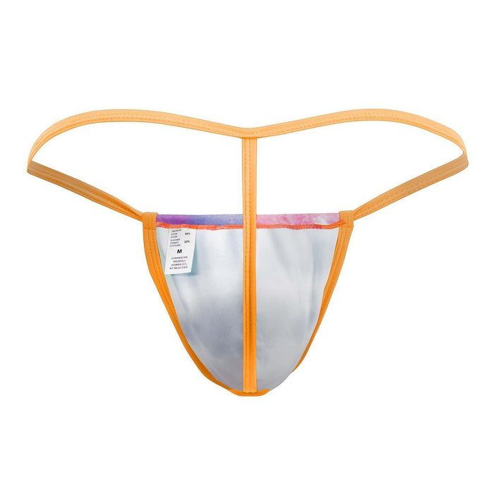 Malebasics Print G-String MOB Eroticwear Sinful Thong Orange Tie-Dye MBL59 3 - SexyMenUnderwear.com