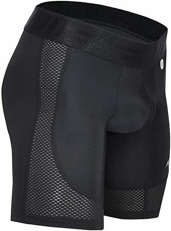 Mao Sport Boxer Compression Short Mid-Cut MicroFibre SportWear Black 7021 3 - SexyMenUnderwear.com