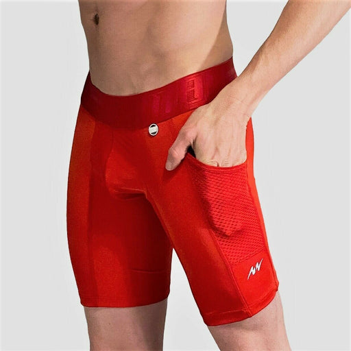 MAO Sport Boxer Underwear Compression Long Underwear RED 1111.12 15 - SexyMenUnderwear.com