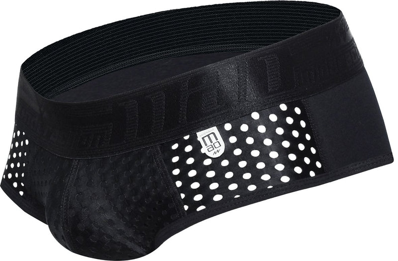 MAO Sports Briefs DOT Comfy Soft Mesh Brief Black 13612 9 - SexyMenUnderwear.com