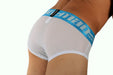 MAO Sports Briefs Neon Line Elastic Strong Fabric Perfect White Brief 7522 1 - SexyMenUnderwear.com