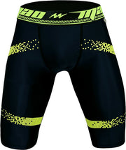 MAO Sports CICLISMO Cycling Shorts Elastic Fabric Soft Legging Black & Neon 14 - SexyMenUnderwear.com