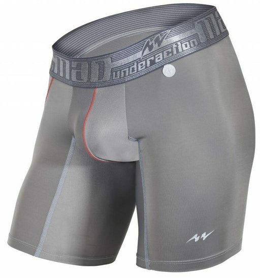 MAO Sports Compression Boxer Shorts Gym Sportswear Underwear Gray 7024 12 - SexyMenUnderwear.com