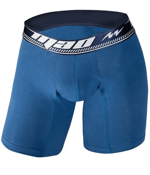 MAO Sports Cotton Boxer Long With Smart Seams Microfiber Navy Blue 1055 13 - SexyMenUnderwear.com