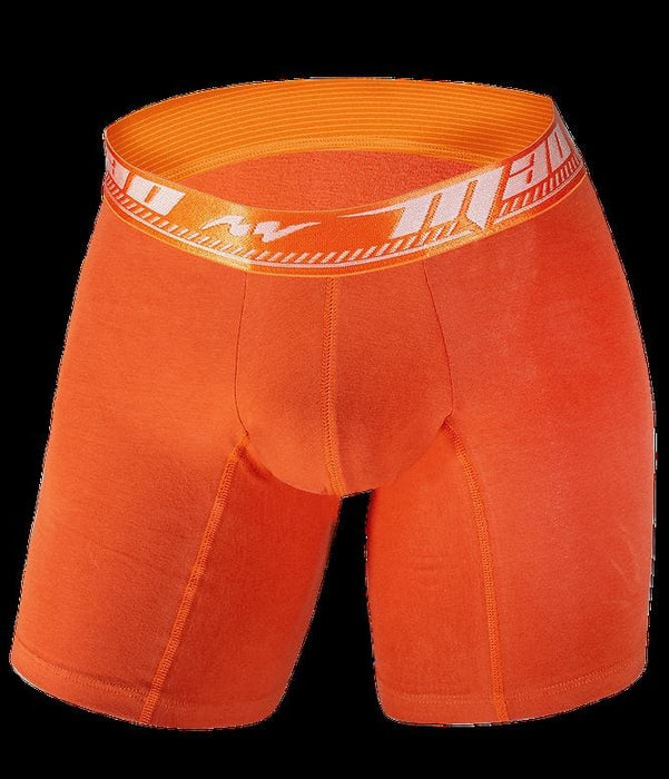 MAO Sports Cotton Boxer Long With Smart Seams Microfiber Orange 1055 13 - SexyMenUnderwear.com