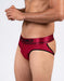 MAO Sports Jockstrap Suspensorio Line Perforated Mesh Gym Jock Vino Red 12912 1 - SexyMenUnderwear.com