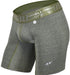 MAO SPORTS Long Boxer Microfiber Compression Short Gymwear Khaky 1111.9 15 - SexyMenUnderwear.com